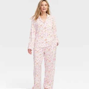 Women's Sea Life Long Sleeves and Pants Pajama Set Pink - Roller Rabbit × Target